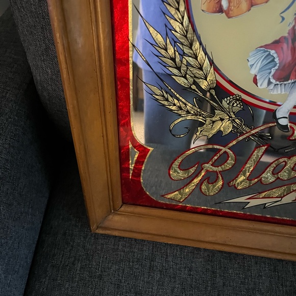 Beautiful vintage bar beer mirror; Blatz/Milwaukee,very-good cond; pick up 44134 - Picture 11 of 15